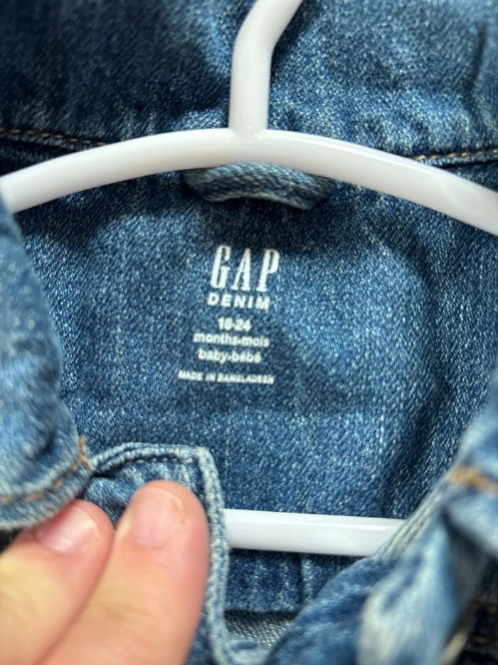 Veste en jean gap mixte 18 24 mois - photo numéro 2