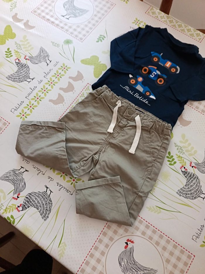 Ensemble haut Gémo bas Kiabi 12 mois - photo numéro 4