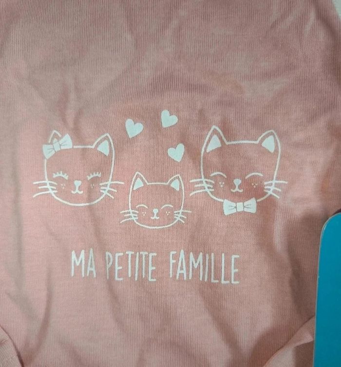 🩵 Tshirt manche longue taille 6 mois mes petits cailloux 🩷 - photo numéro 2