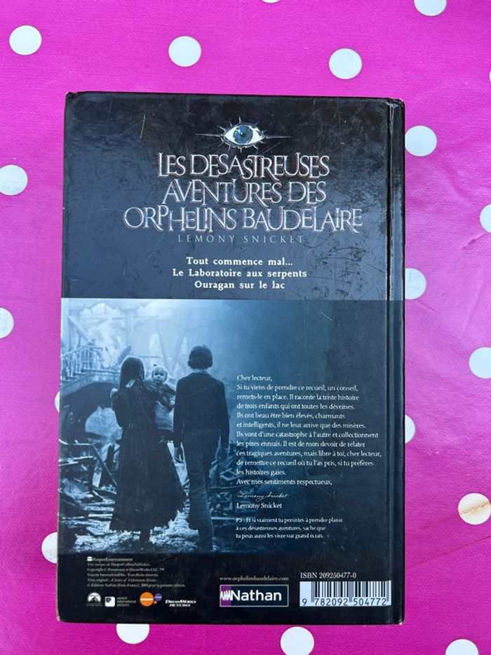 Livre les désastreuses aventures des orphelins Baudelaire - Nathan lenomy snicket - photo numéro 3