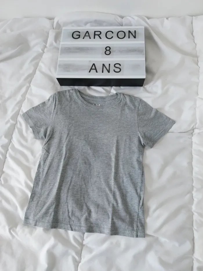 Tee-shirt manche courte garçon 8 ans La halle