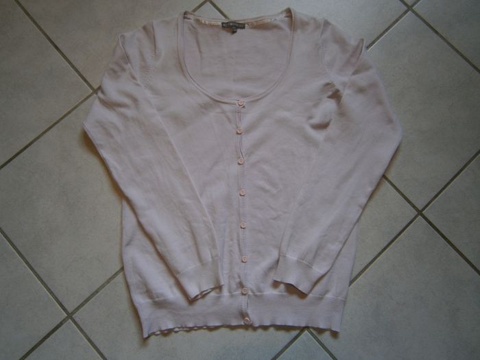 Gilet ML rose pâle ICI ET MAINTENANT Taille 42/44