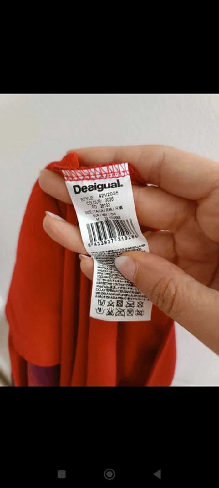 Robe courte rouge Desigual - taille M - neuve - photo numéro 6