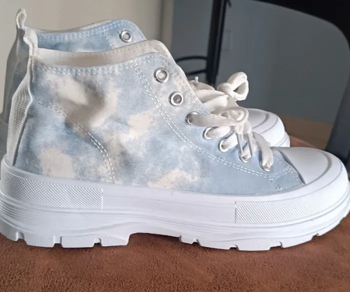 Baskets montantes tissus tye & dye - photo numéro 3