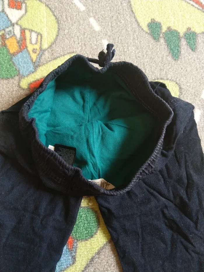 Pantalon velours bleu marine, H&M taille 110 / 4-5 ans - photo numéro 7