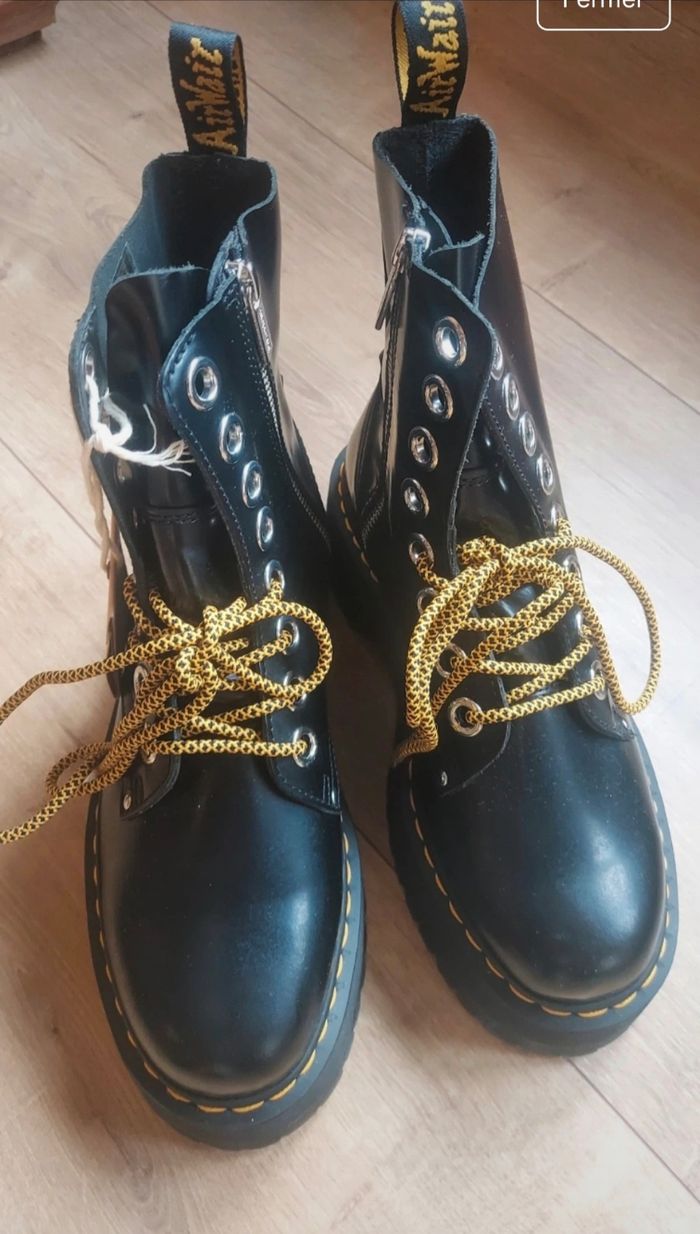Boots De Martens Jadon Max Black Buttero - photo numéro 6