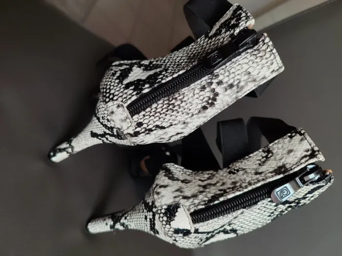 Chaussures de danse latine imprimée serpent - photo numéro 5