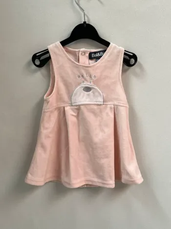 Robe velours rose