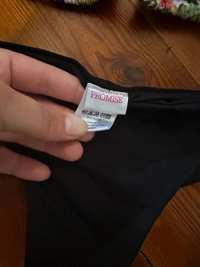 Maillot de bain promise fleuri et noir 90b M - photo numéro 2