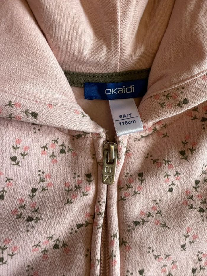 Gilet chaud à motif fleurs Okaïdi - photo numéro 3