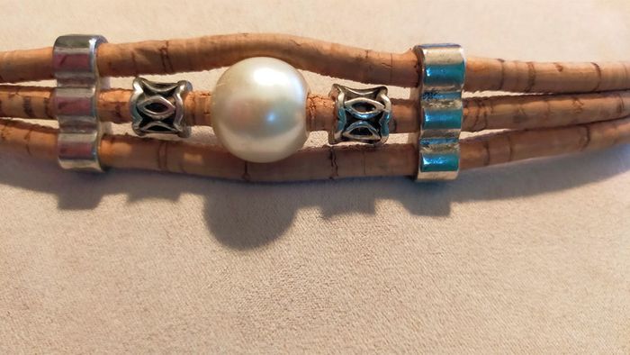 Bracelet naturel perle et liège – Collection Terres d’Ailleurs - photo numéro 9