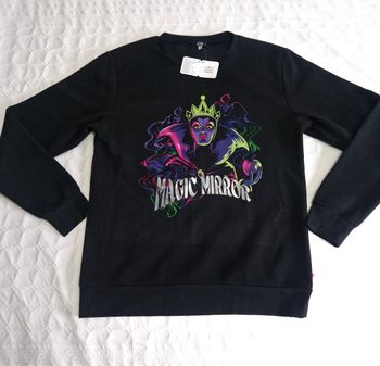 Pull mixte Disney,vilain  , la sorcière, blanche neige et les sept nains  , taille XL , miroir magique