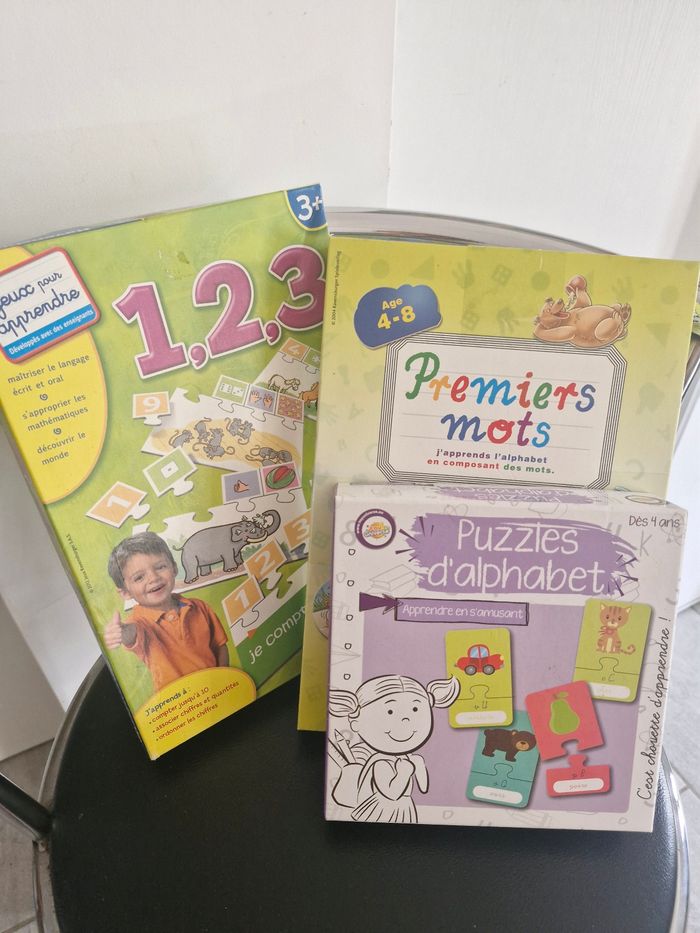 Lots de 3 jeux pour apprendre maths et francais