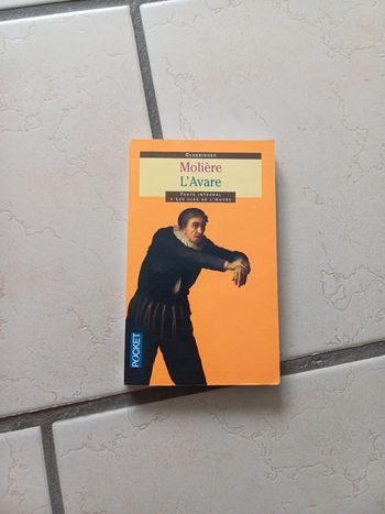 Livre moulière l'avare