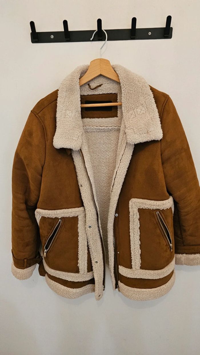 Manteau court marron - photo numéro 3