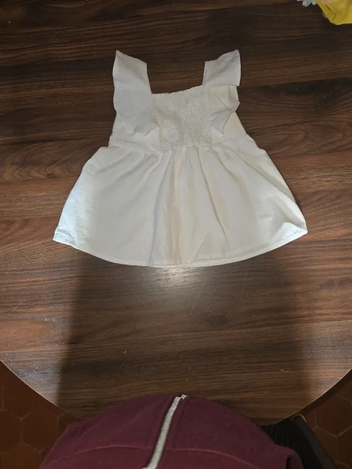 Robe blanche 3 mois