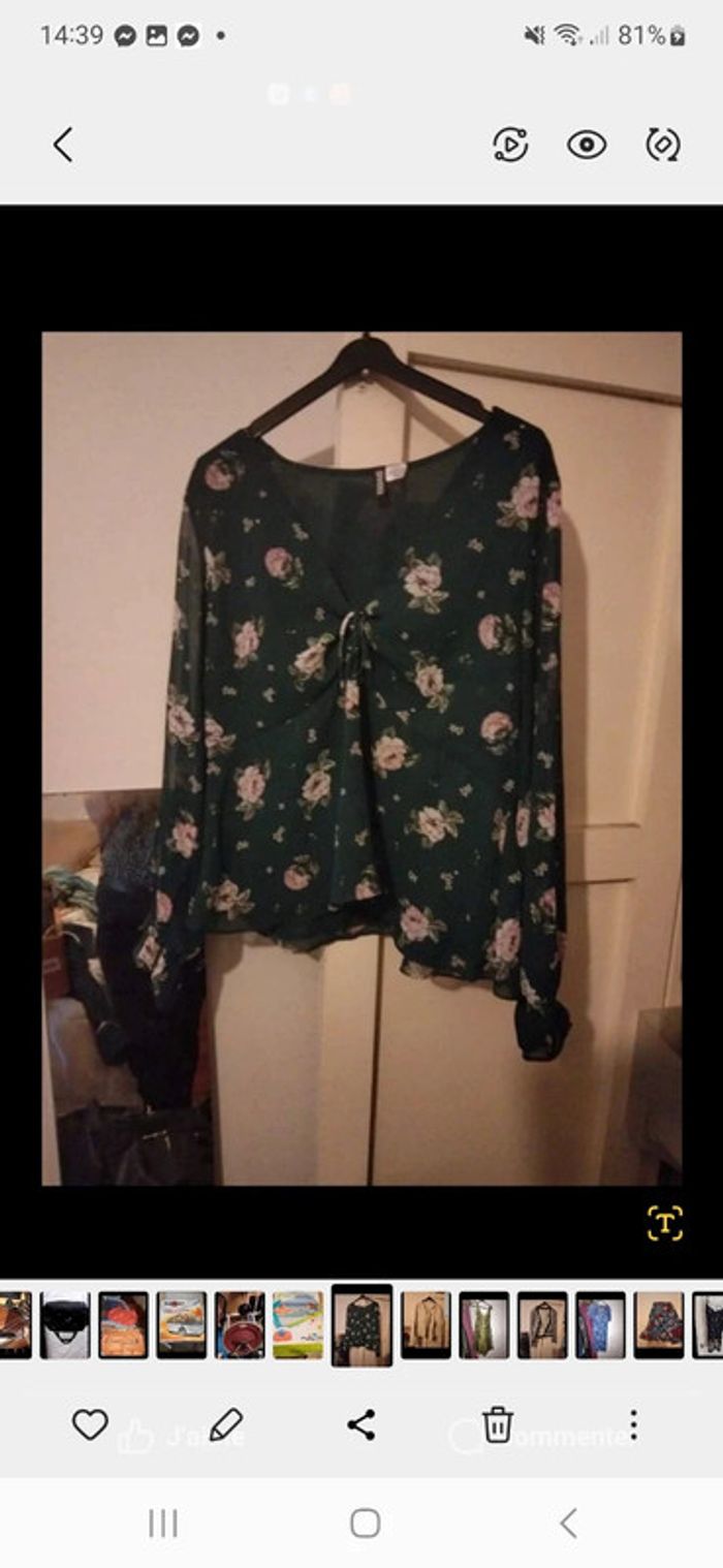 Blouse fleuri