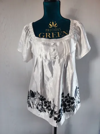 Blouse satinée M/L