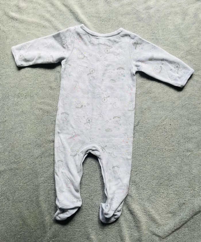 Pyjama velours, taille 12 mois - photo numéro 3