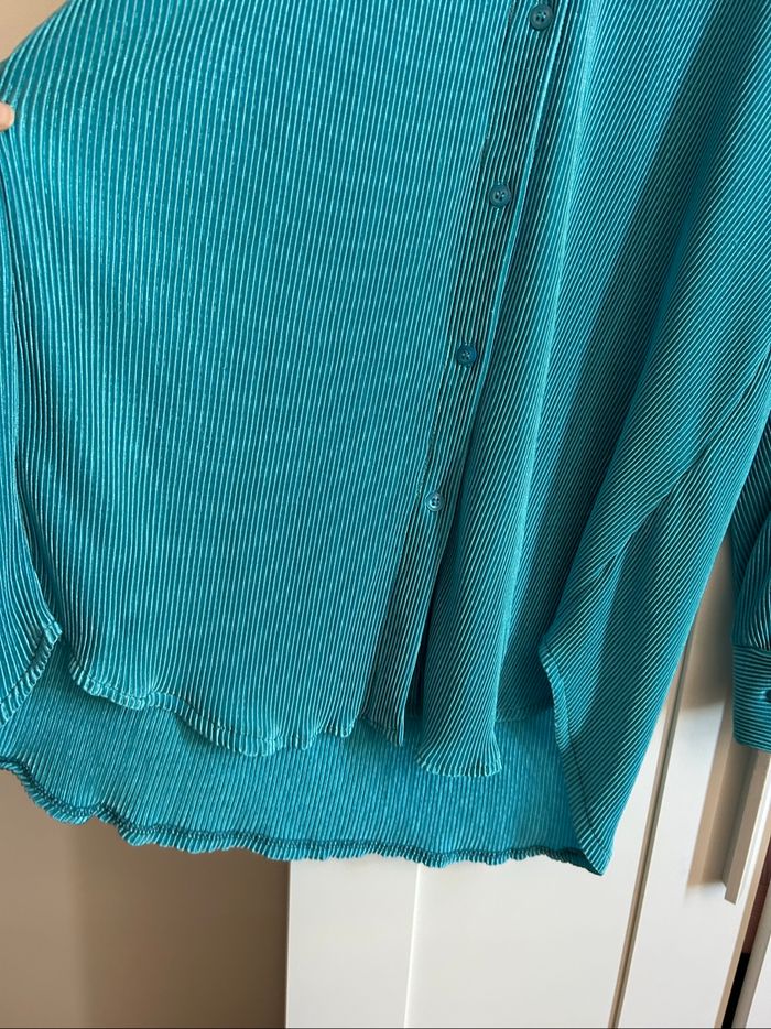 Ensemble plissé bleu Pantalon et Chemise Boutique Indépendante Taille Unique - photo numéro 9