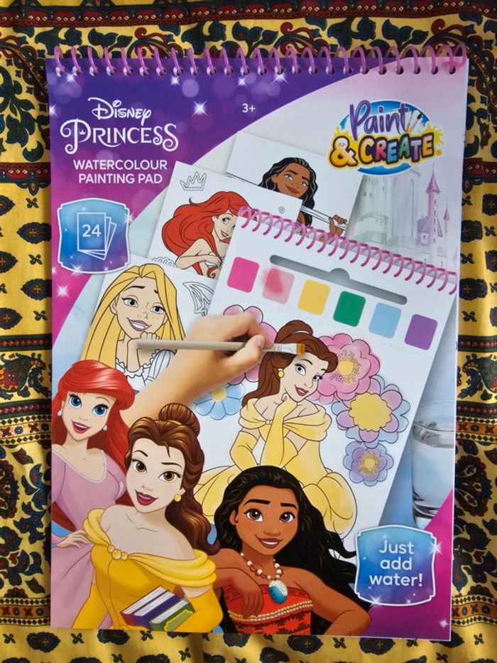 Cahier des princesses disney à peindre