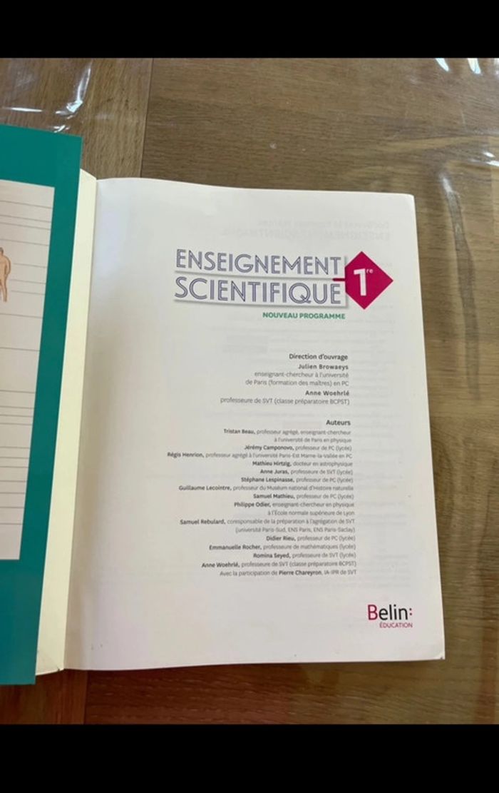 Livre scientifique 1ere Belin - photo numéro 2