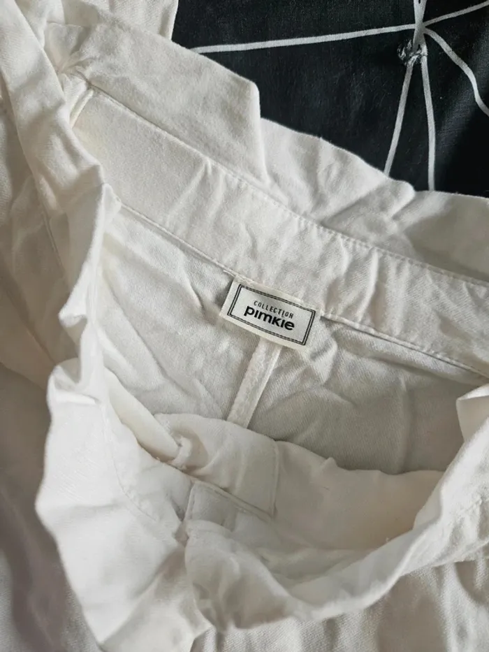 Pantalon blanc habillé taille haute Pimkie taille 38 / M - photo numéro 5