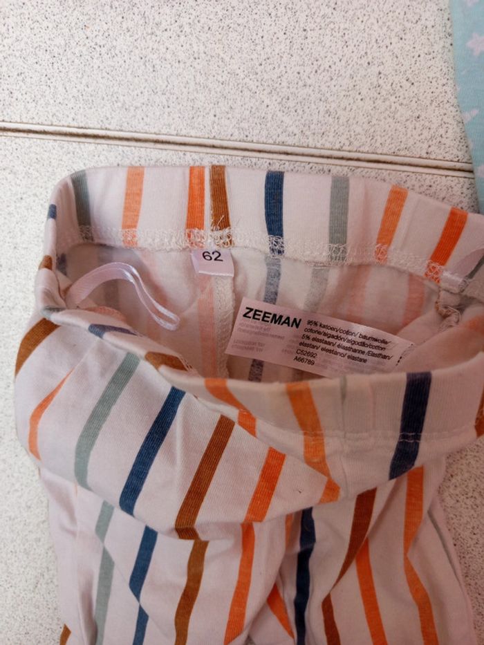 Lot de 4legging taille 3mois - photo numéro 2