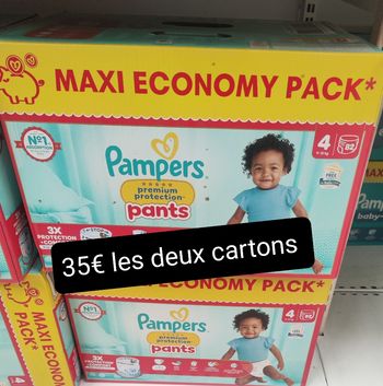 Couches Pampers pants 