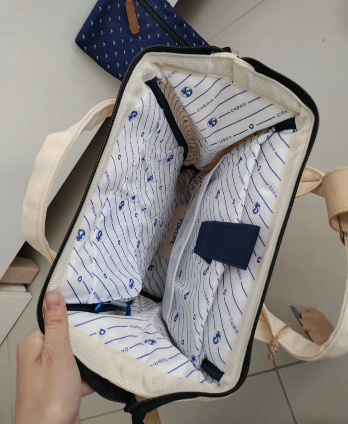 Sac à dos cabaïa S beige crème - photo numéro 3