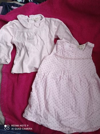 Ensemble deux pièces Grain de blé rose