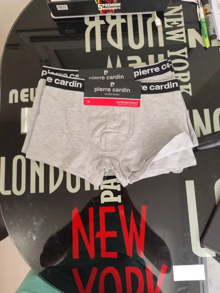 2 lots de 2 boxers pierre cardin