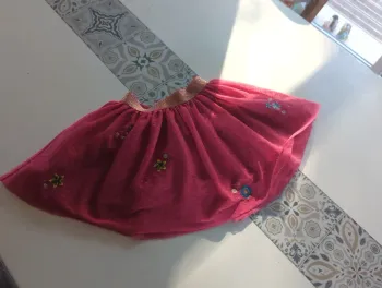 Jupe tulle brodée