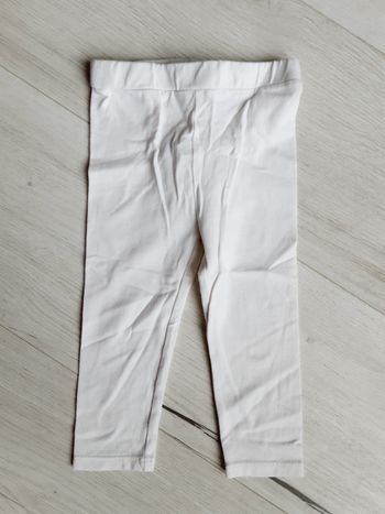 Vêtement bébé fille pantalon legging blanc Obaïbi 12 mois 1 an