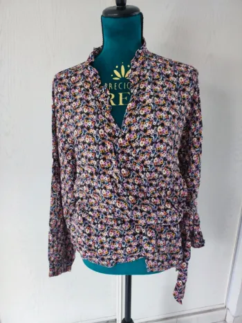 Blouse effet cache coeur