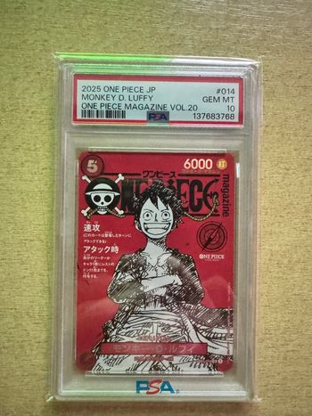 PSA 10 luffy one piece 