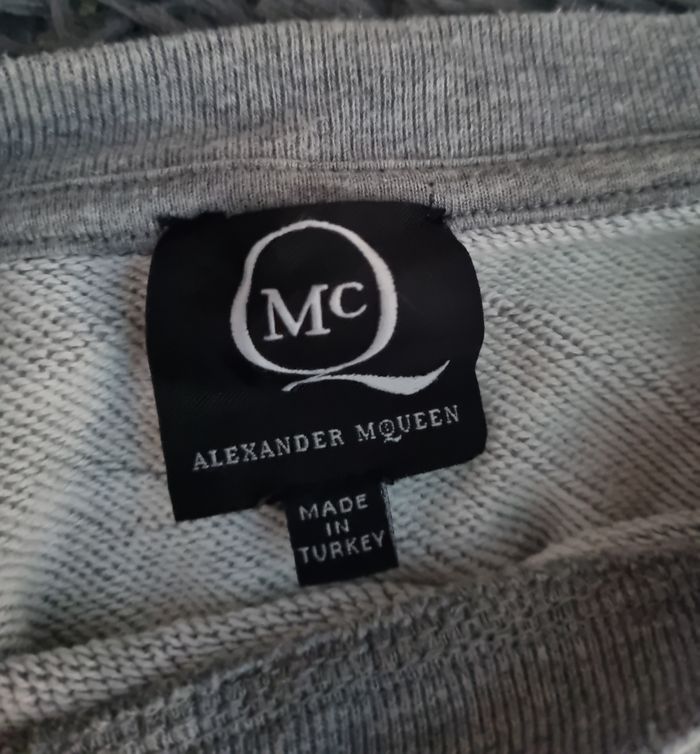 Sweat gris avec hirondelles blanche taille S mixte - photo numéro 4