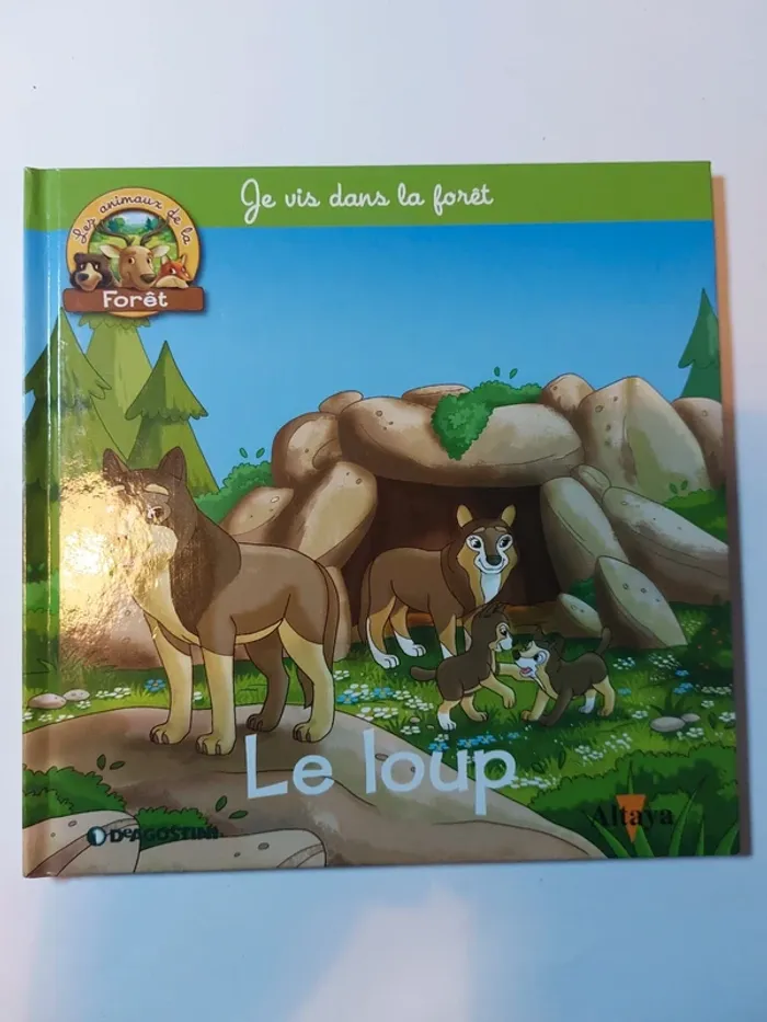 Livre enfant Je vis dans la forêt - Le loup