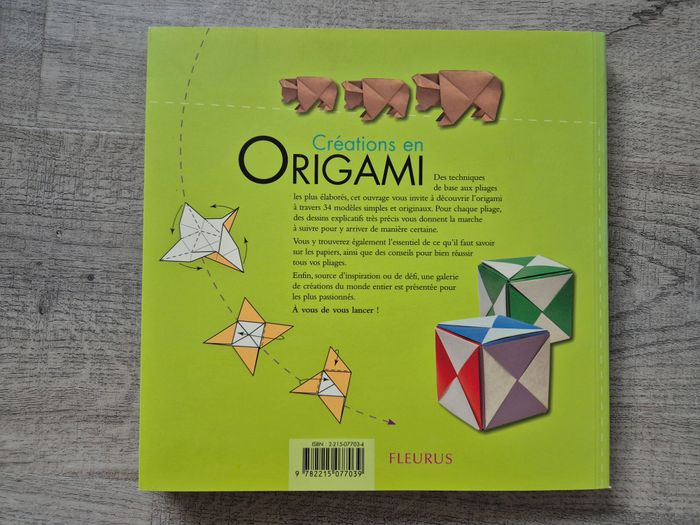 Livre Créations en origami de Nick Robinson Fleurus - photo numéro 2