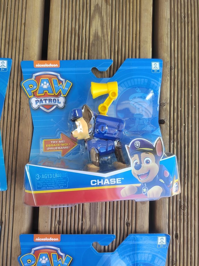 Lot 4 figurines Paw Patrol Pat’Patrouille – Marshall, Chase, Skye, Rubble – Neuf sous blister - photo numéro 5
