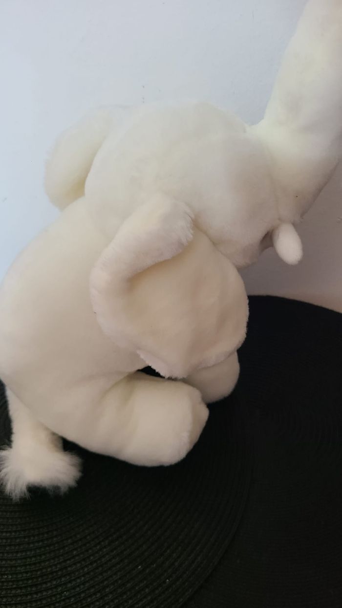 doudou éléphant blanc - photo numéro 2