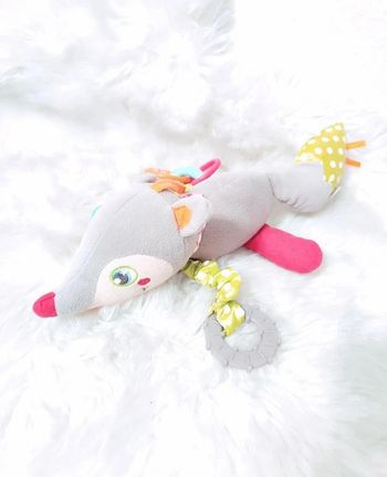 Doudou hochet renard Badabulle vibrant
