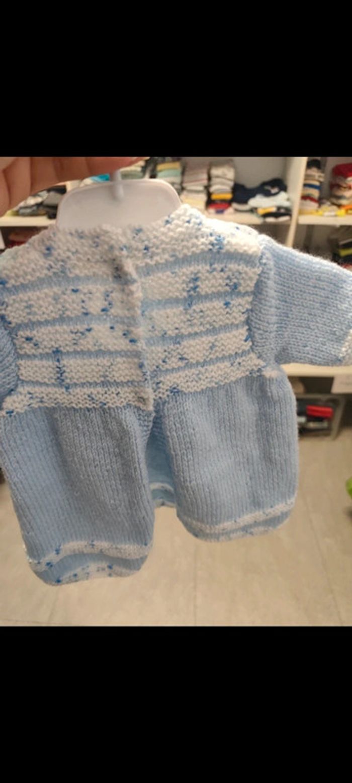 4 robes ou pull avec mouffles et bonnet ma création - photo numéro 4