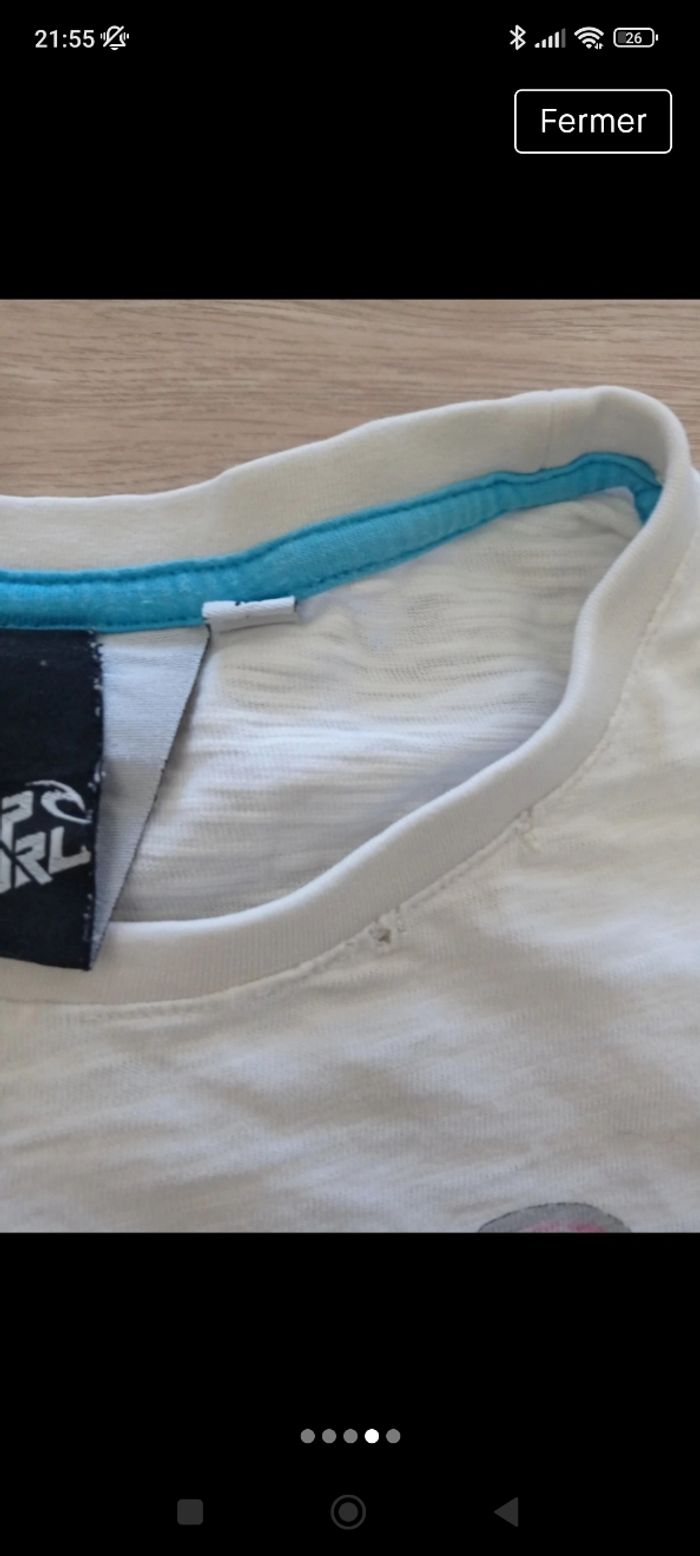 T-shirt manches longues rip curl taille 14ans - photo numéro 4