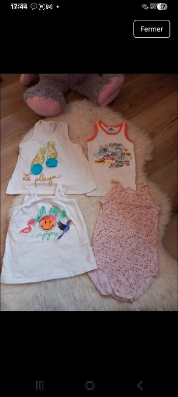 Lots de 4 débardeur 3 ans 