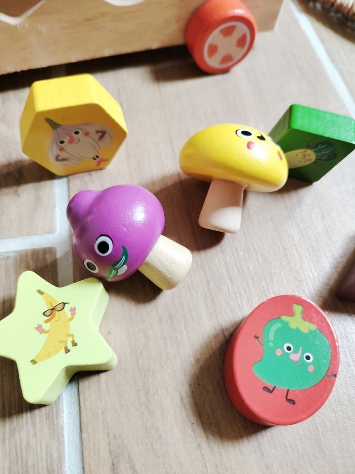 🌽 Jouet d'éveil - Camion/ Boîte à formes en bois multi activités - JB1527 - photo numéro 4