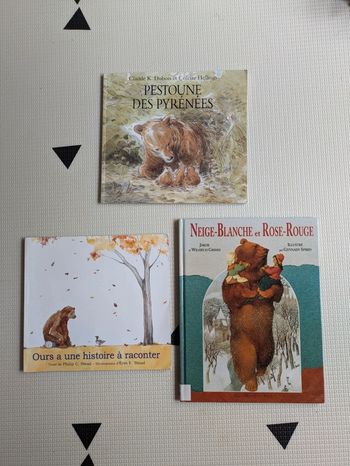 Lot de 3 livres sur les ours