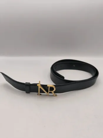 Ceinture cuir noir Nina Ricci Taille 75 cm