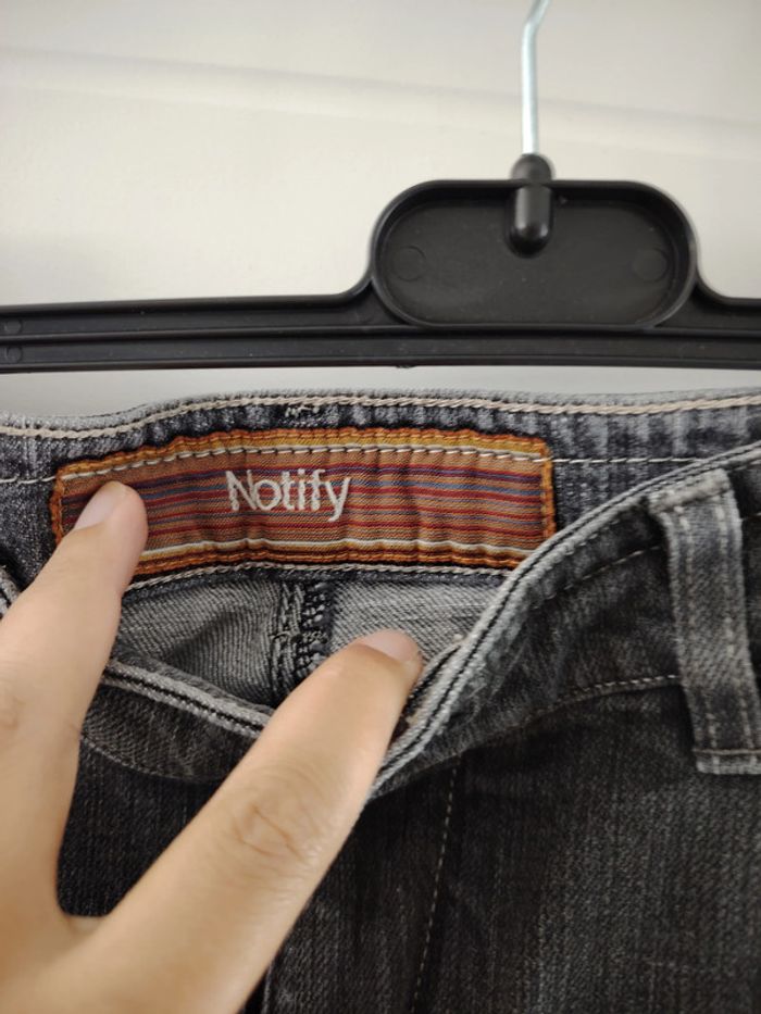 jeans noir taille 44 marque notify - photo numéro 3