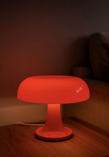Lampe champignon orange